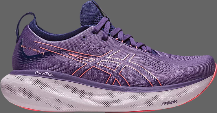 Кроссовки wmns gel nimbus 25 'dusty purple papaya' Asics, фиолетовый - фото