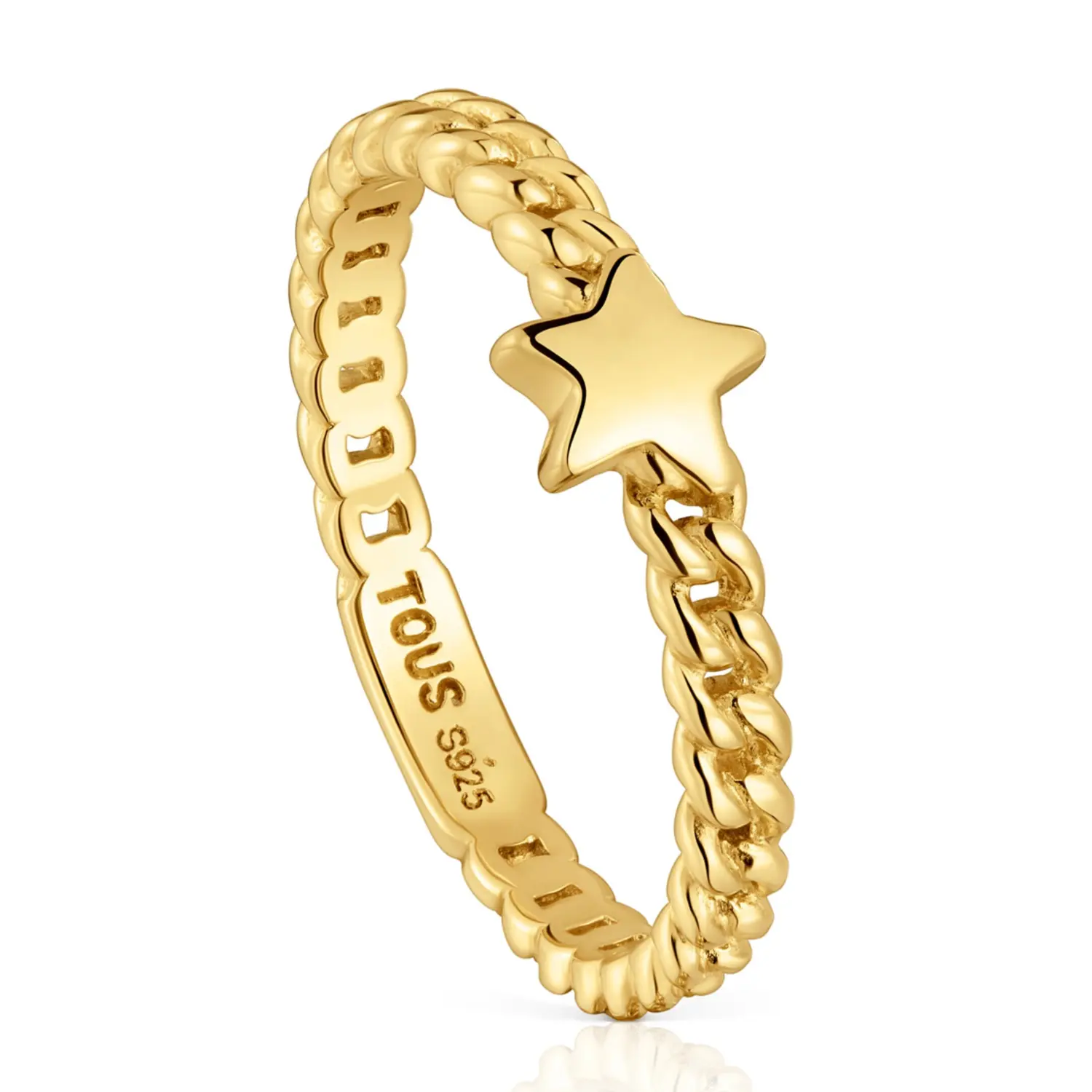 

Кольцо Tous Bold Motif Small Star, позолоченное серебро