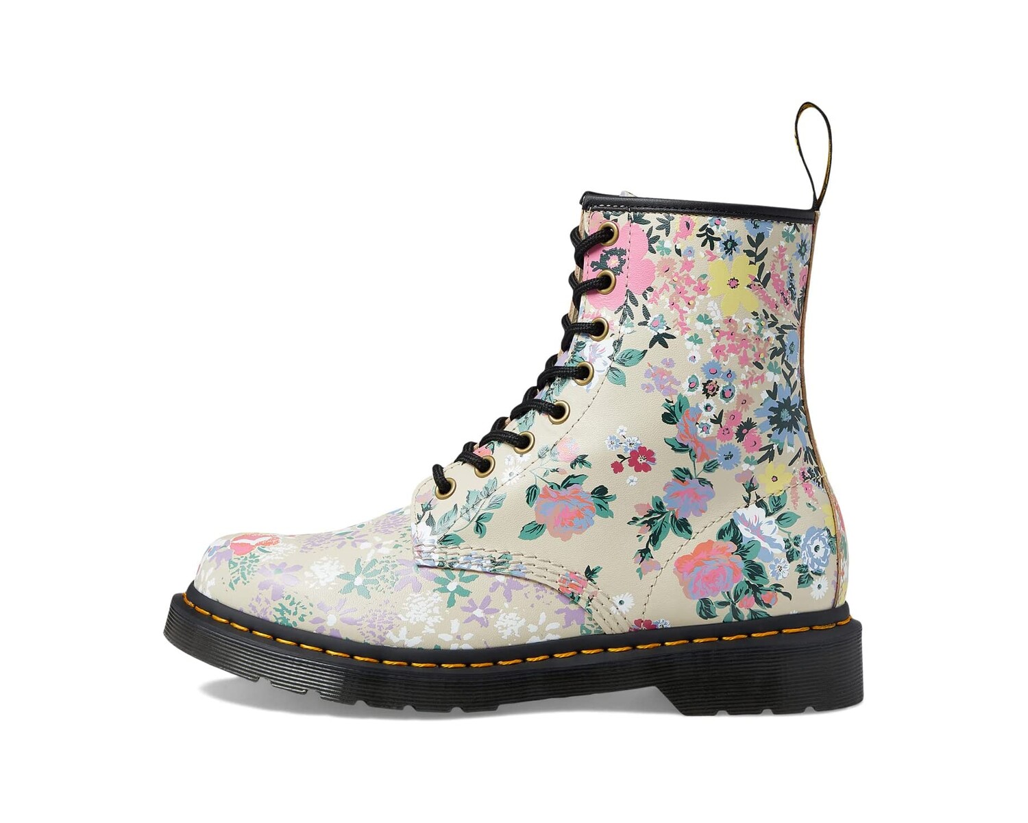 

Ботинки 1460 Dr. Martens, пергаментный бежевый цветочный мэшап