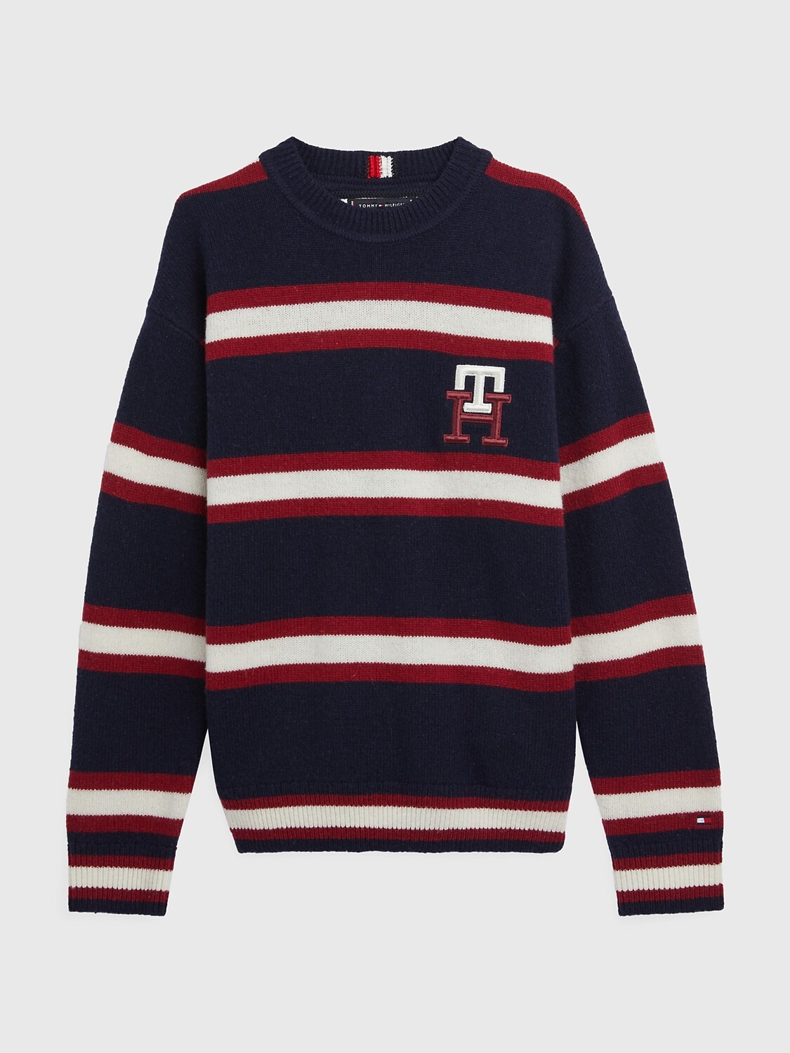 

Свитер kids' th в полоску с монограммой Tommy Hilfiger, небо пустыни