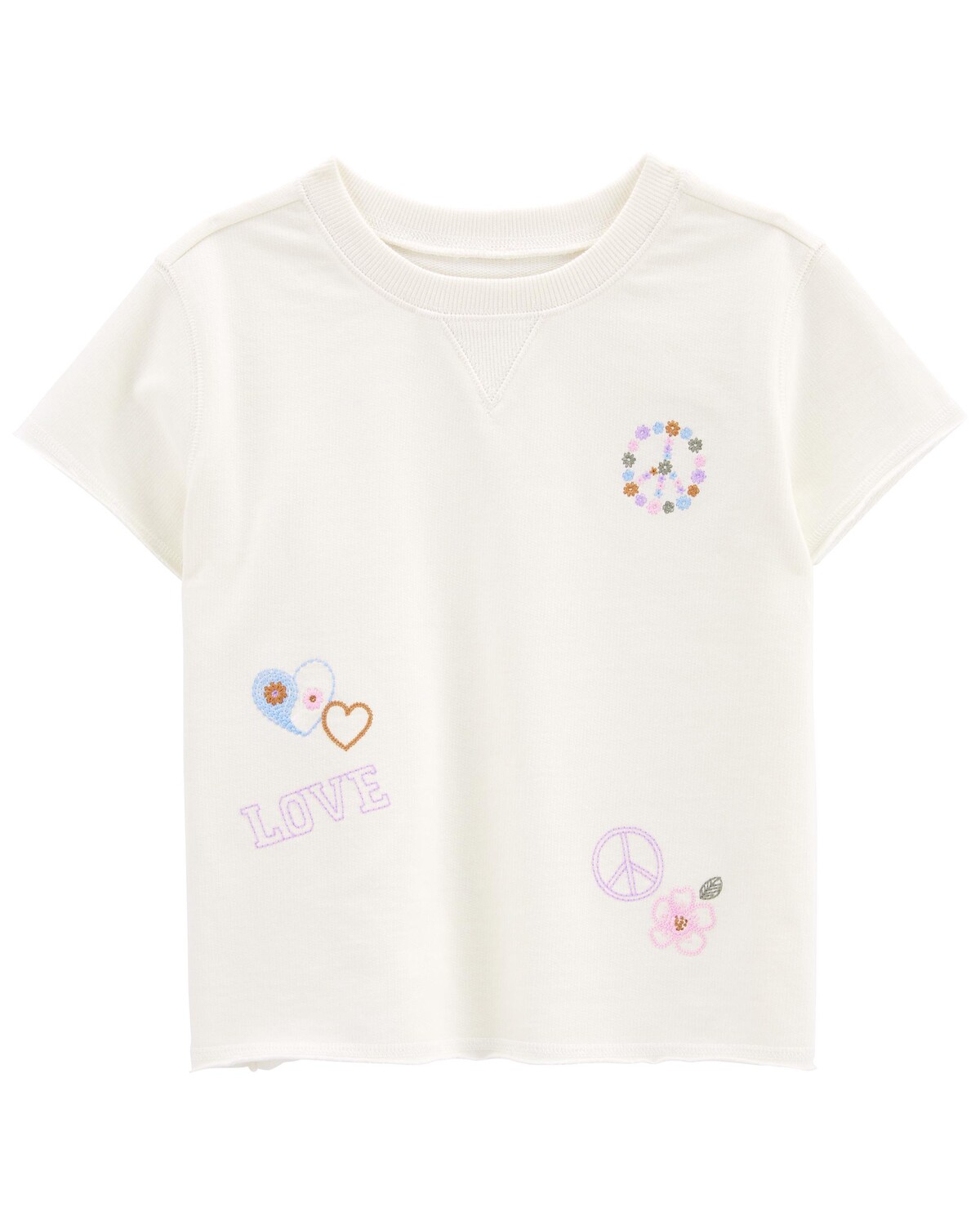 

Футболка Kid Boxy Fit из ткани френч терри Carter's, белый