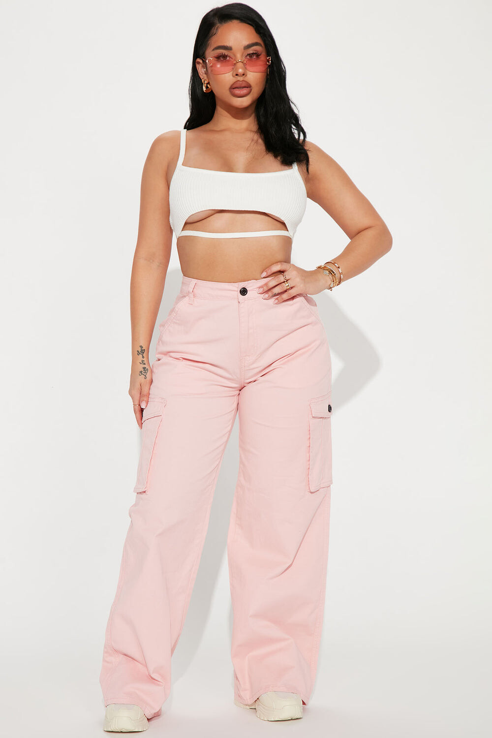 

Брюки карго Fashion Nova RJH5669, розовый