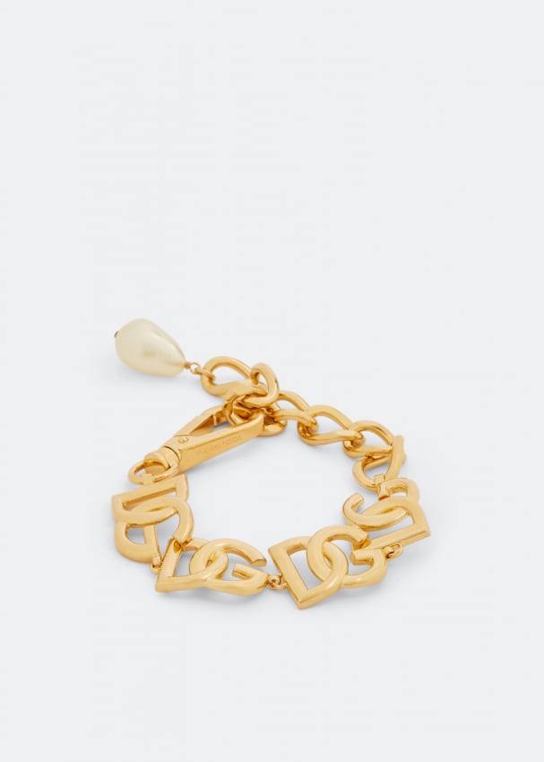 Браслет DOLCE&GABBANA DG multi-logo link bracelet, золотой