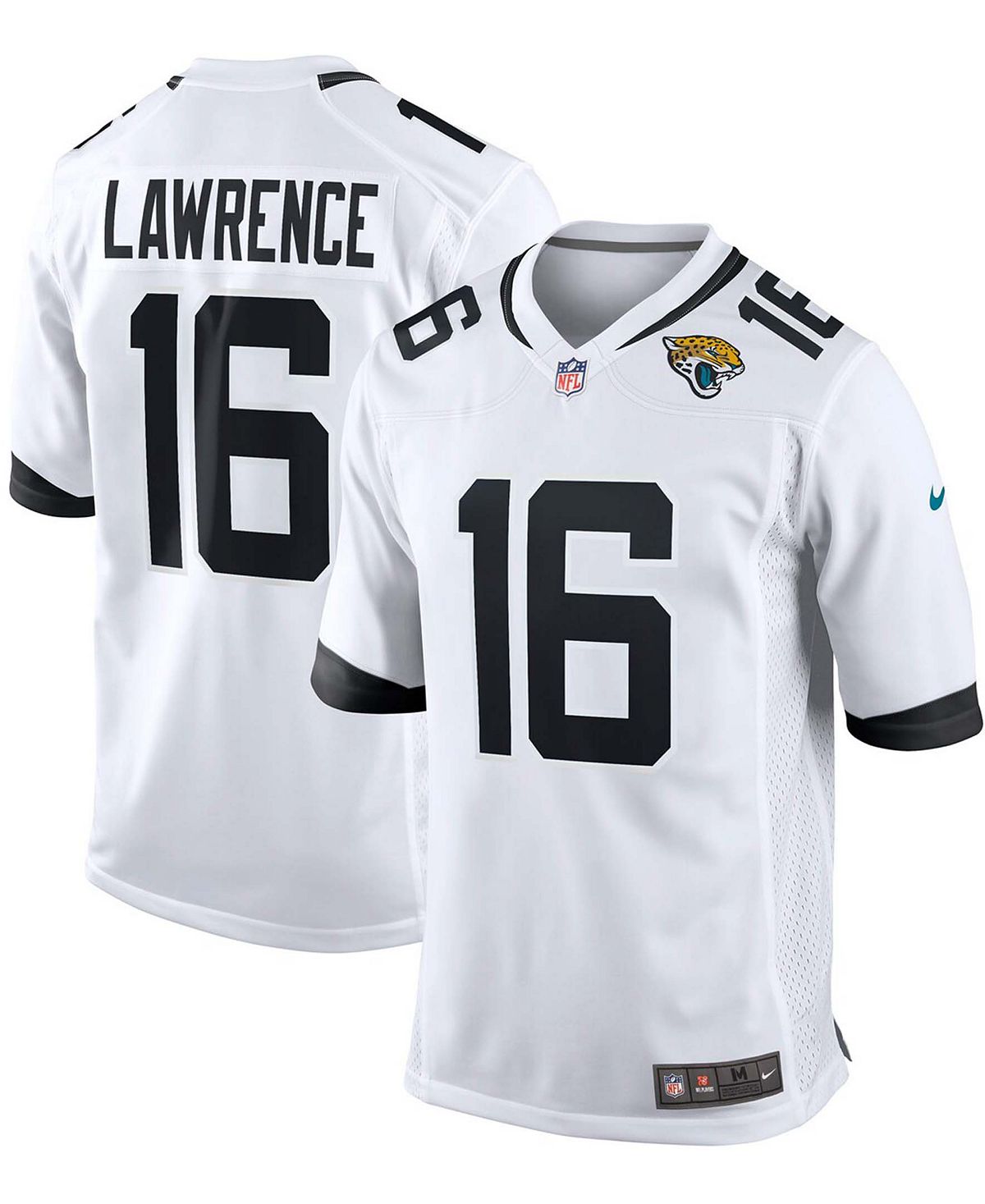 Мужская футболка trevor lawrence white jacksonville jaguars 2021 nfl draft first round game jersey Nike, белый