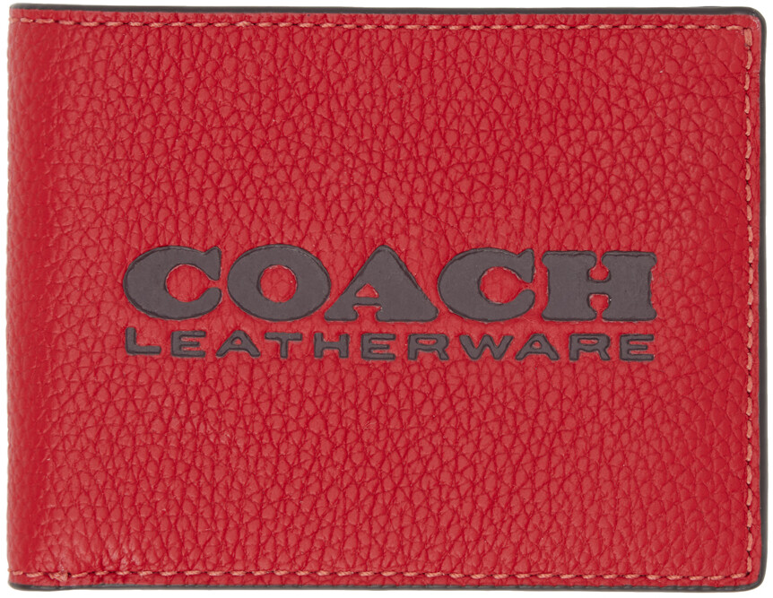 

Бумажник с красной галькой Coach 1941
