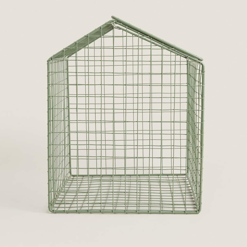 

Металлический ящик с крышкой Zara Home, зеленый