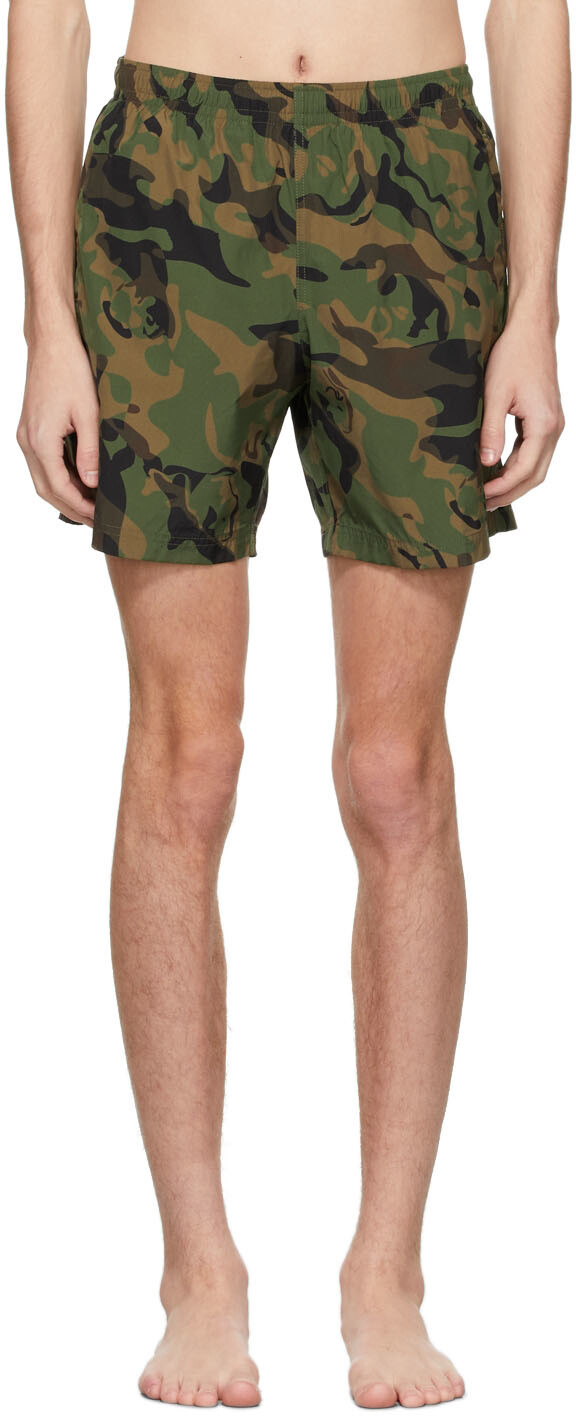 

Зеленый камуфляжный купальник Alexander McQueen