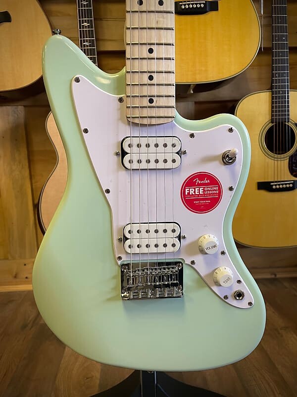 

Электрогитара Squier Mini Jazzmaster HH-Surf Green с кленовой накладкой Fender