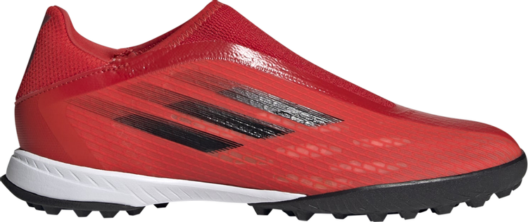 Кроссовки Adidas X Speedflow.3 Laceless TF 'Red', красный шиповки детские adidas x speedflow 3 tf fy3322