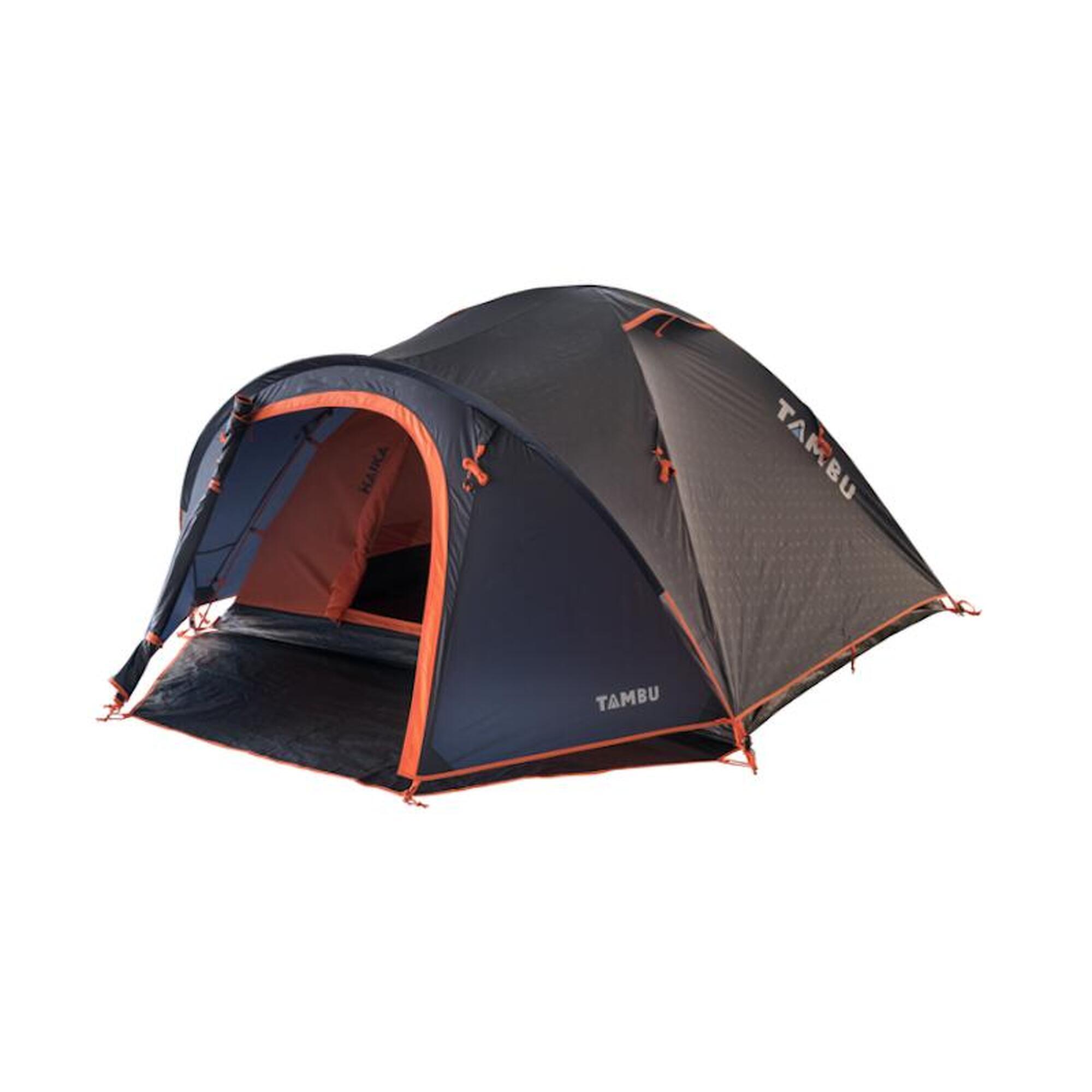 Палатка купольная 4х-местная Tambu Haika, темно-синий/оранжевый