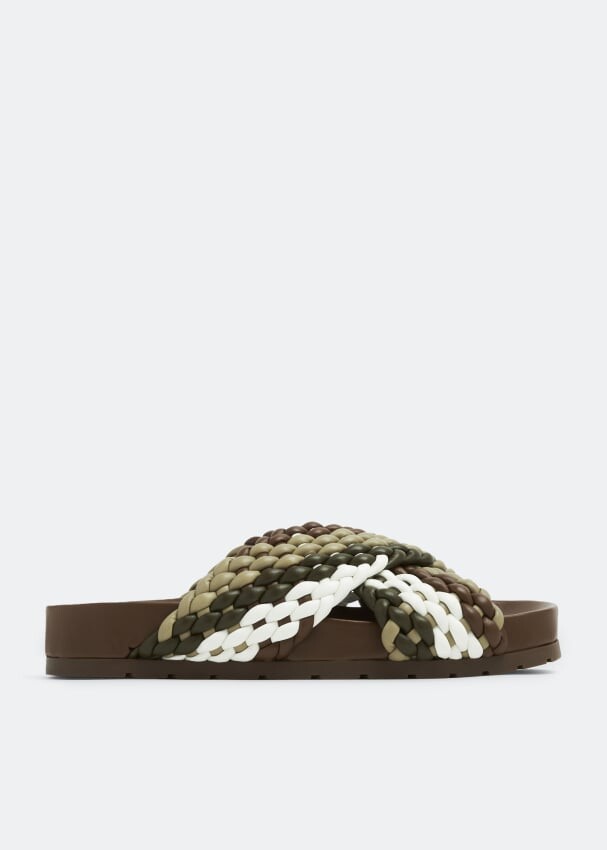 

Сандалии BOTTEGA VENETA Tarik flat sandals, коричневый