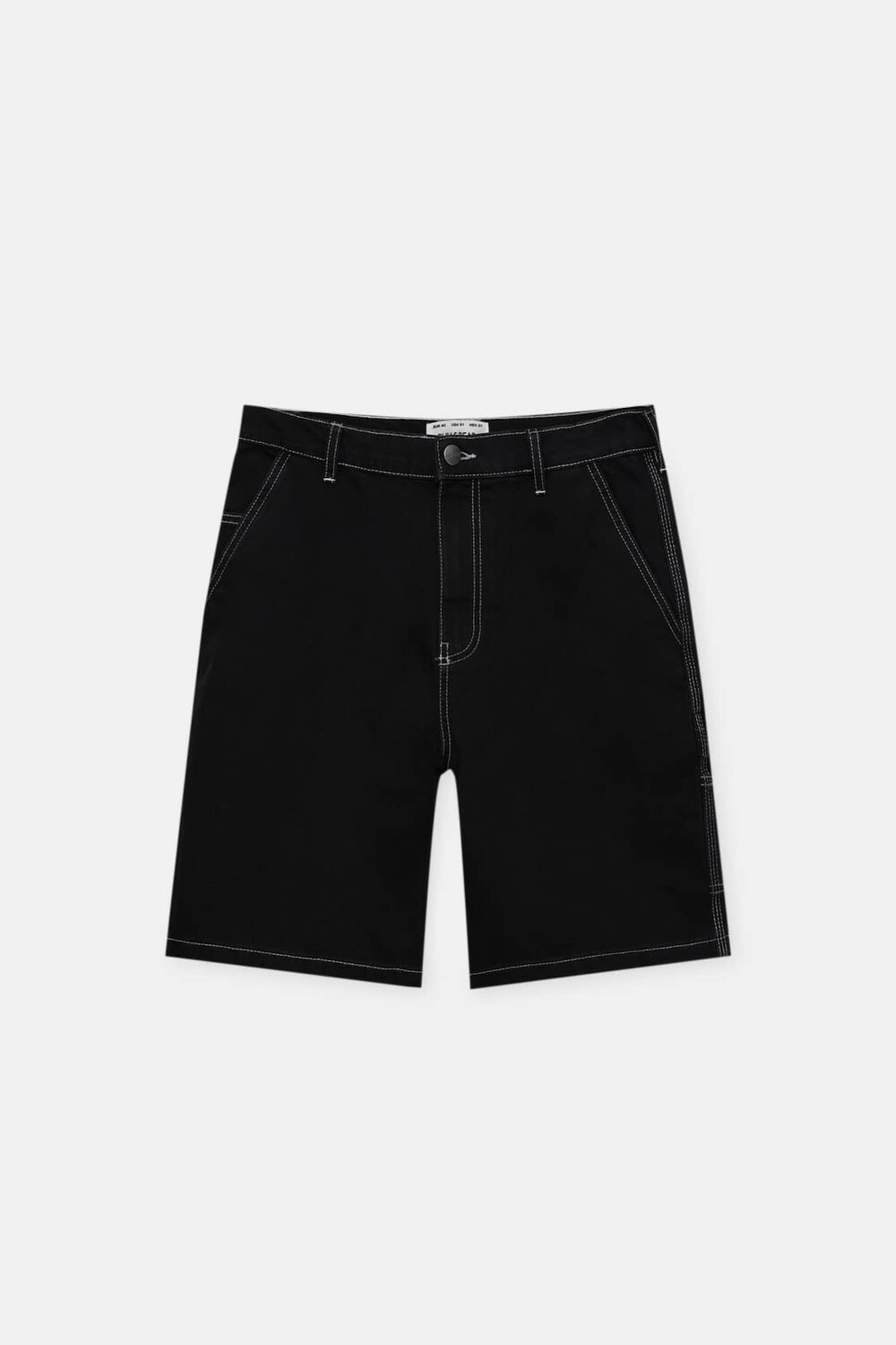 

Шорты Pull&Bear Carpenter bermuda, чёрный