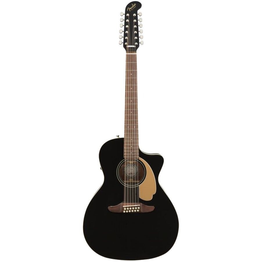 

Акустическая Электрогитара Fender Villager 12 - струнная с чехлом, черный