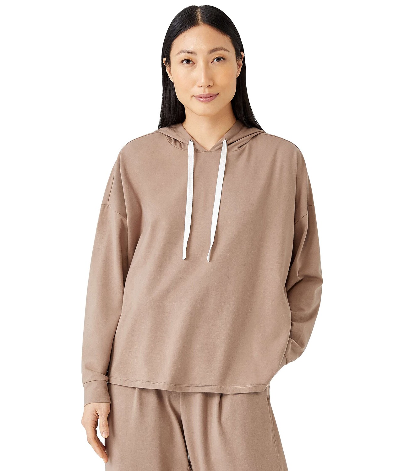 

Худи Eileen Fisher, Boxy Organic Cotton Stretch Jersey Hoodie