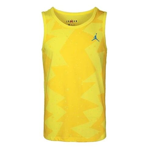 

Майка Nike Air Jordan Printed Poolside Printing Basketball Sports Vest, желтый