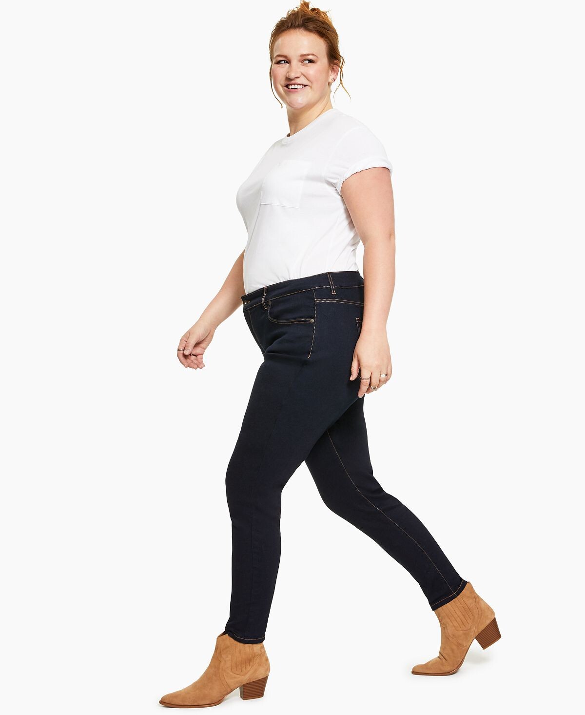 

Джинсы-скинни со средней посадкой большого размера curvy, созданные для macy's Style & Co