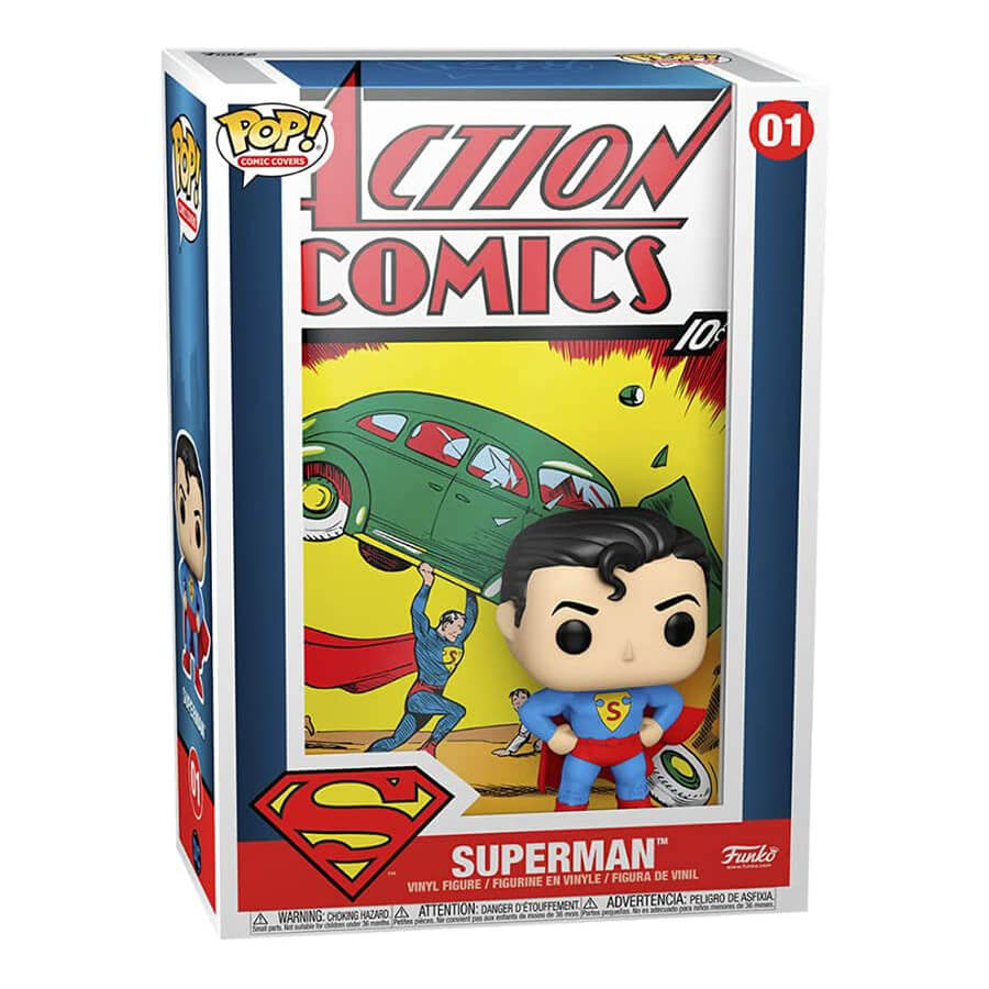 Фигурка Funko Pop! Vinyl Comic Cover: DC - Superman Action Comic фигурка funko pop dc comic joker 1989