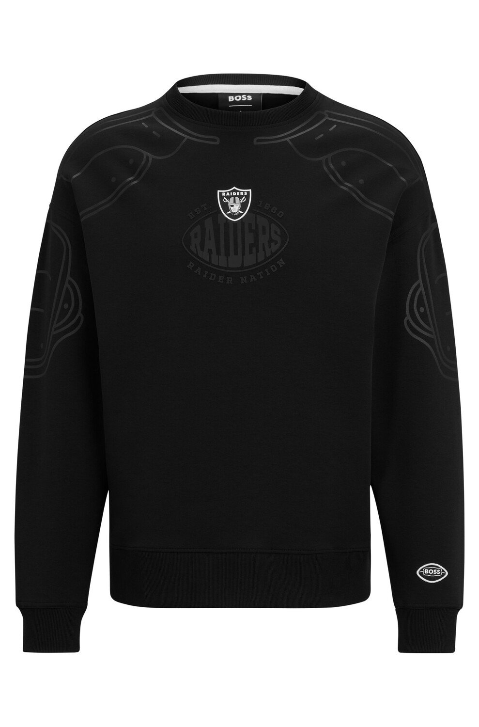 

Свитшот Boss X Nfl Cotton-blend With Collaborative Branding, Raiders