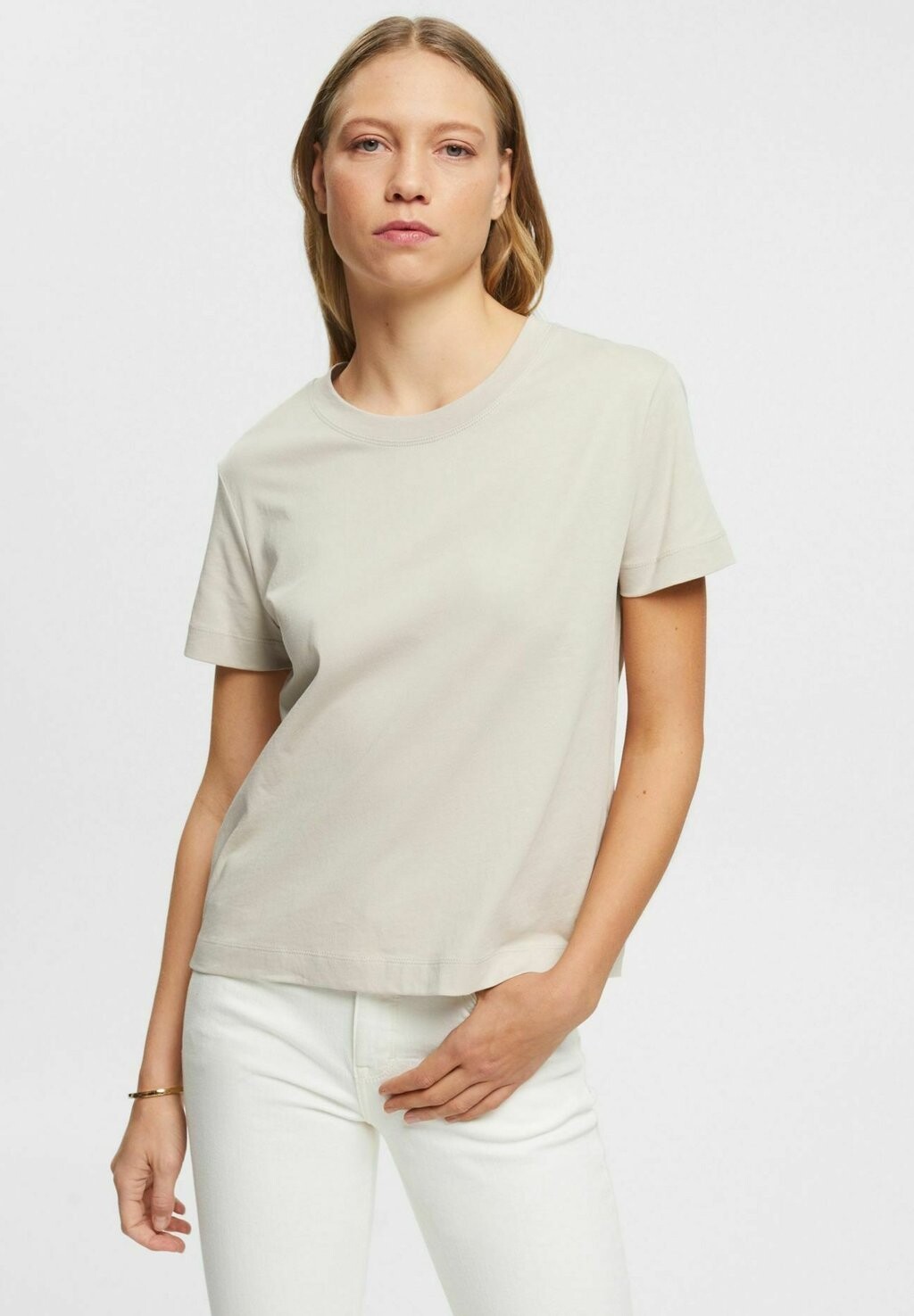 

Футболка базовая Esprit, цвет light taupe
