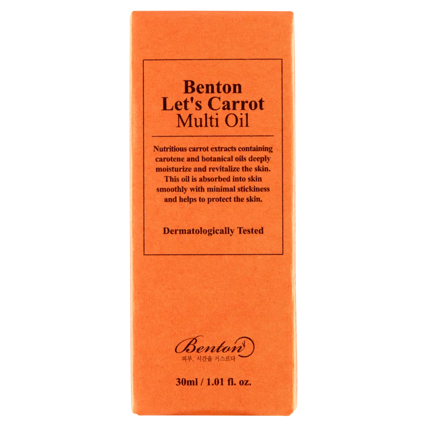 

Benton Let's Carrot питательное масло семян моркови для лица, 30 мл