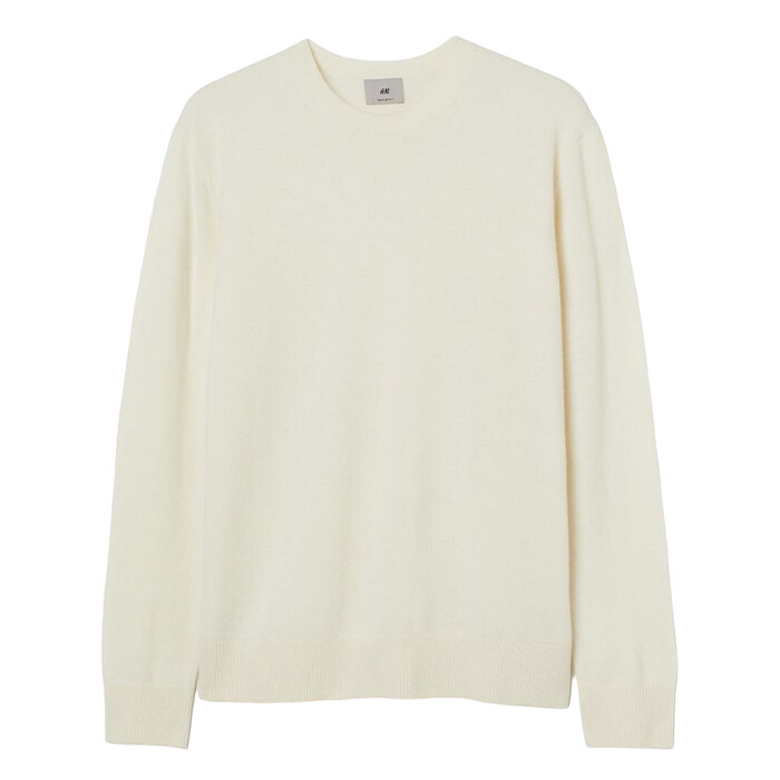 

Джемпер H&M Merino Wool, кремовый
