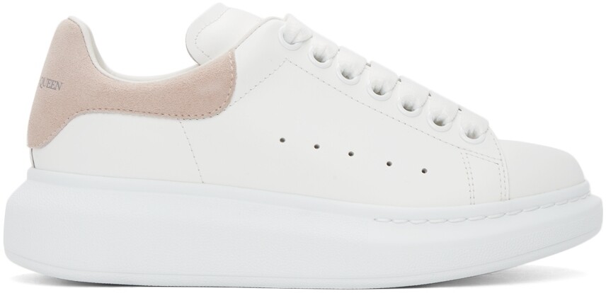 

Бело-розовые массивные кроссовки Alexander McQueen, Розовый