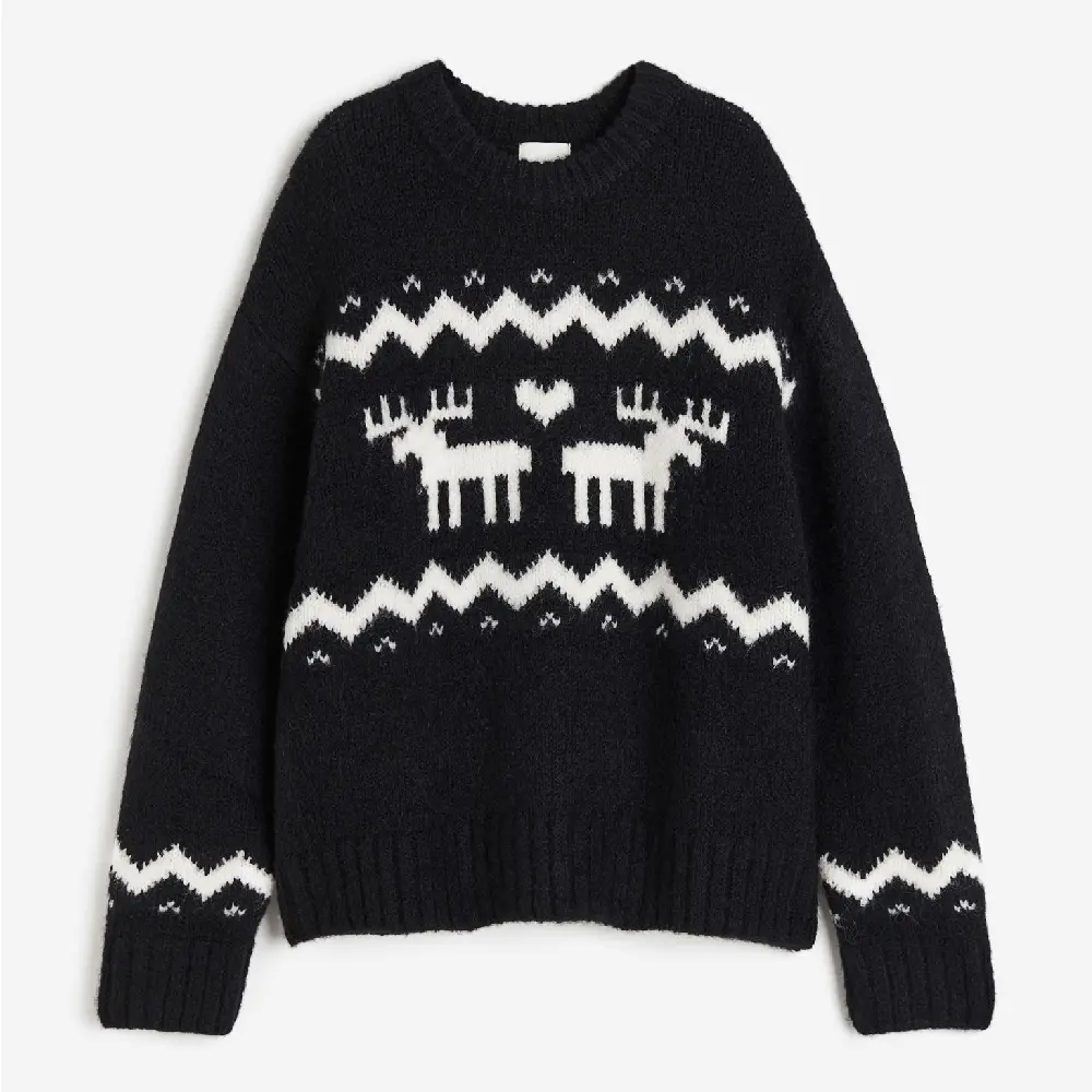 

Свитер H&M Jacquard-knit, черный