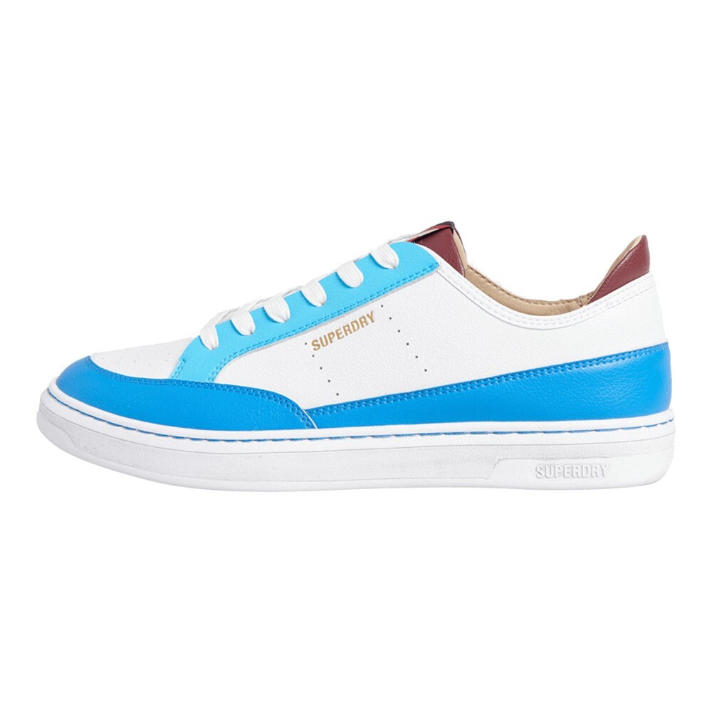 

Кроссовки Superdry Vegan Basket Lux Low, white/aqua/blue