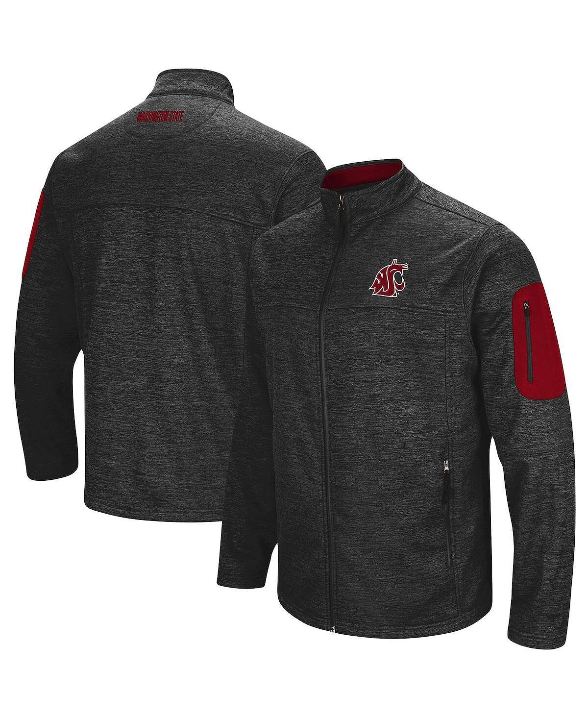 

Мужская куртка heather charcoal washington state cougars anchor с молнией во всю длину Colosseum, мульти