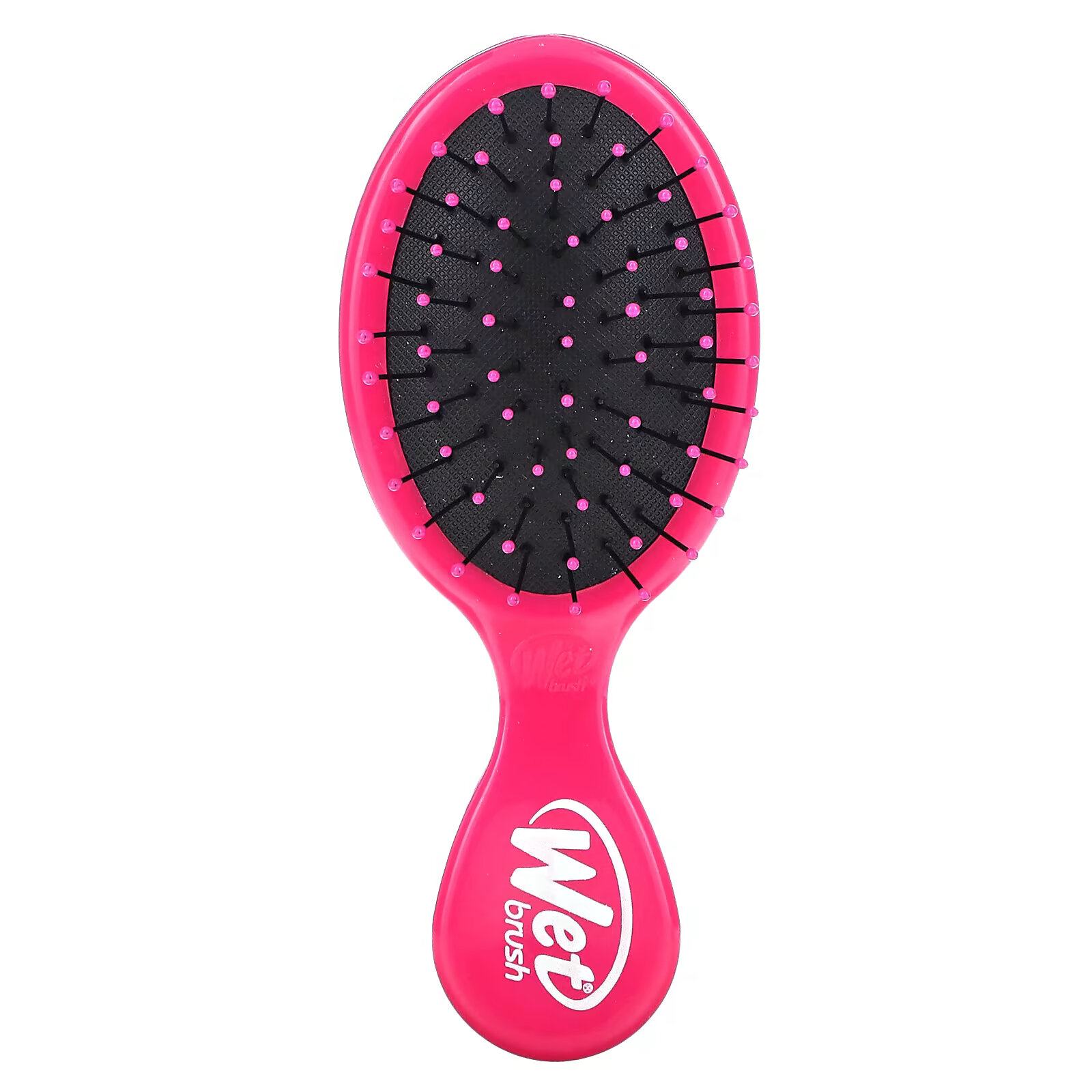 Wet Brush, мини-расческа для облегчения расчесывания, розовая, 1 шт. wet brush средство для расчесывания волос черный 1 шт