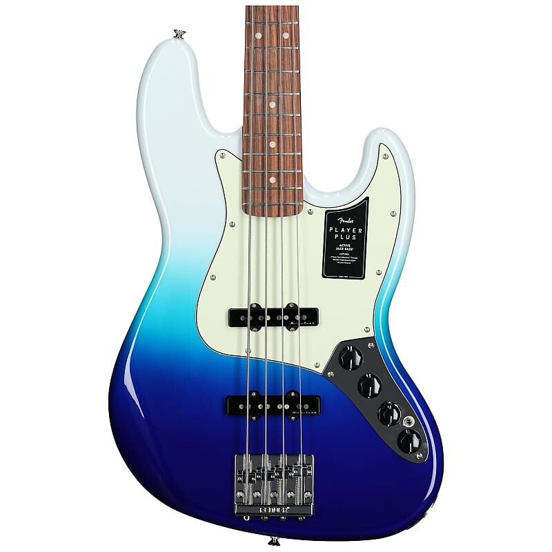 

Бас-гитара Fender Player Plus Jazz Electric Bass, накладка на гриф Pau Ferro (с чехлом) - цвет Belair Blue Player Plus Jazz Bass - Pau Ferro Fingerboard