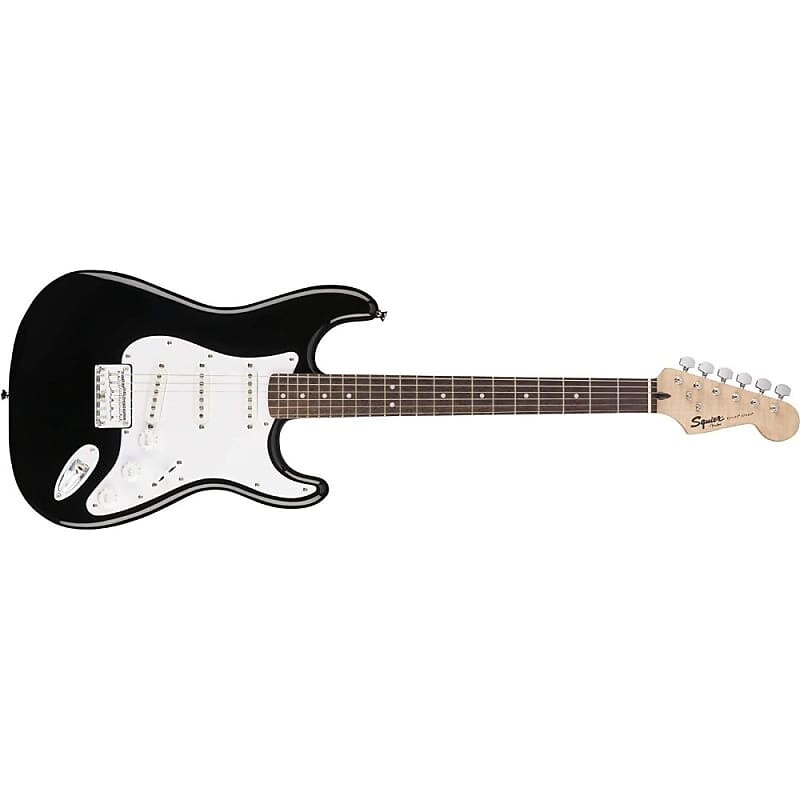 

Электрогитара Squier by Fender Bullet Stratocaster для начинающих с жестким хвостом - черная 371001506