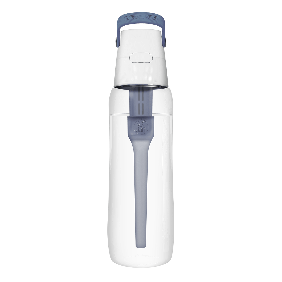 Бутылка с угольным фильтром Dafi Solid, синий пустая бутылка для путешествий 10 100 шт многоразовые контейнеры 30 мл многоразовая бутылка с откидной крышкой неопреновое дезинфицирующее
