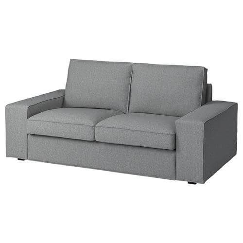 Чехол на 2-местный диван Ikea Kivik, светло-серый чехол на 2 местный угловой диван ikea ektorp светло серый
