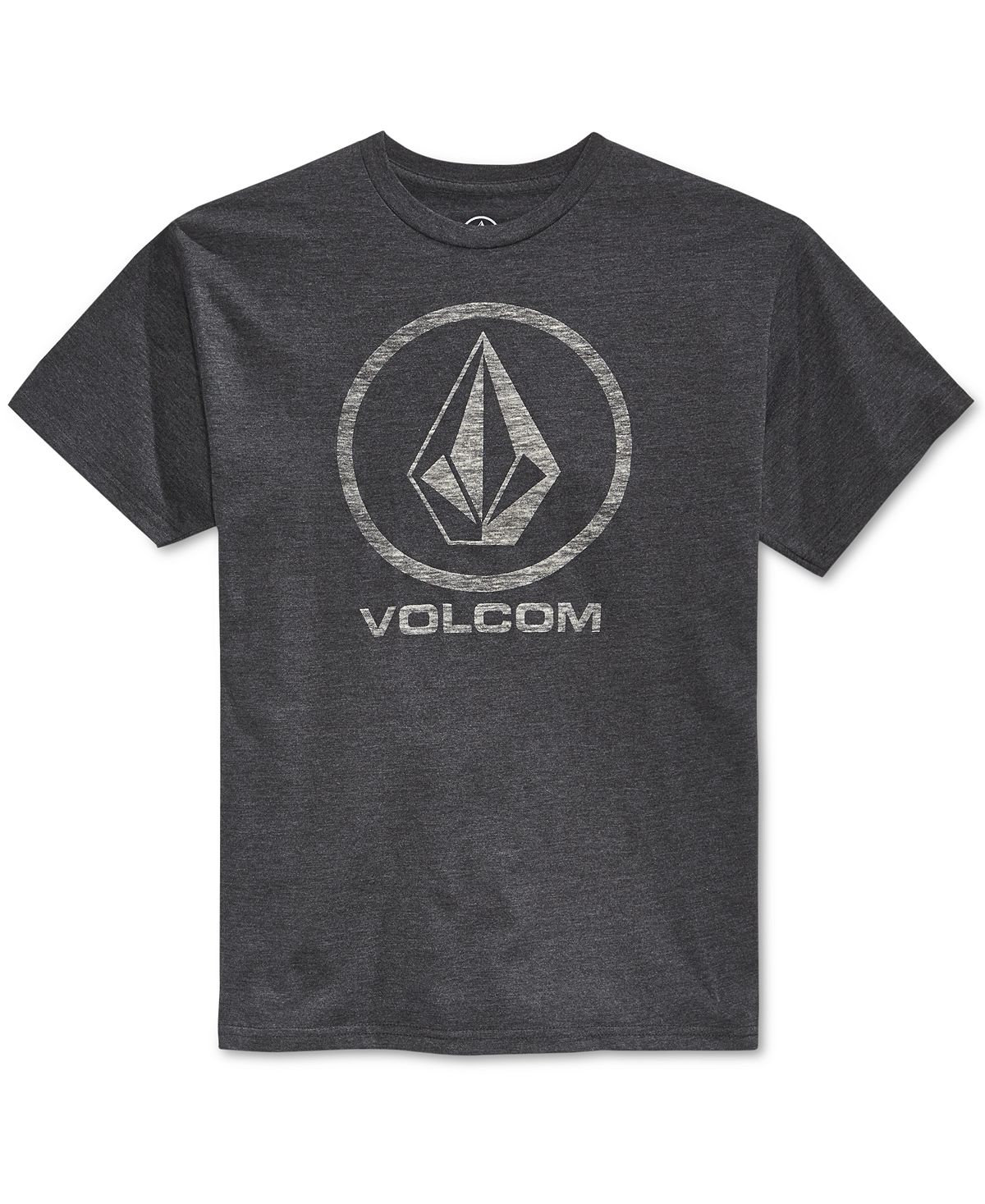 

Мужская футболка с логотипом и графическим принтом corpo push Volcom, мульти, Серый