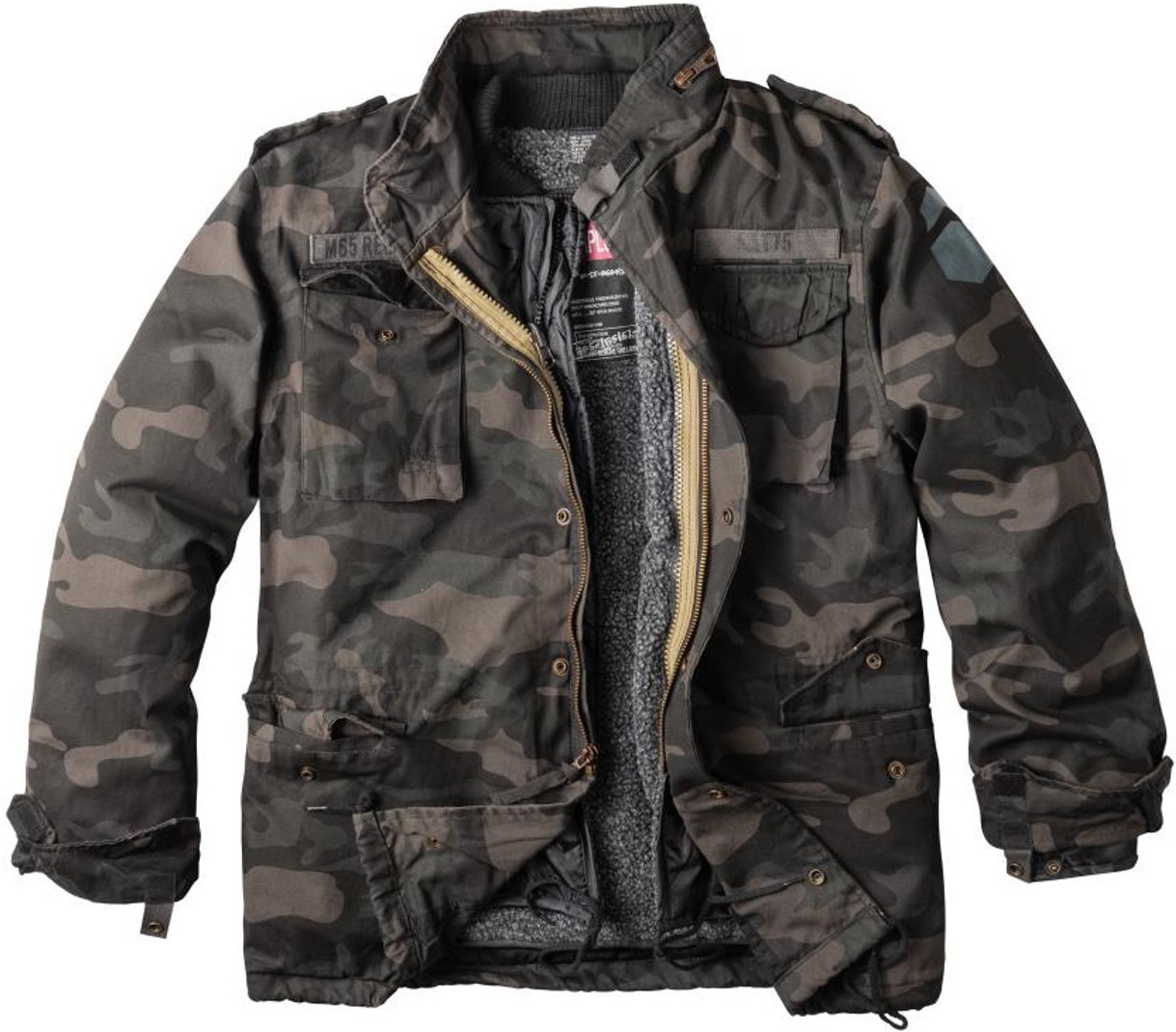Куртка Surplus Regiment M65, черный/камуфляжный куртка hydro us fieldjacket m65 surplus