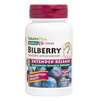 

Herbal Actives Bilberry пролонгированного действия, 100 мг, 30 таблеток Unbranded