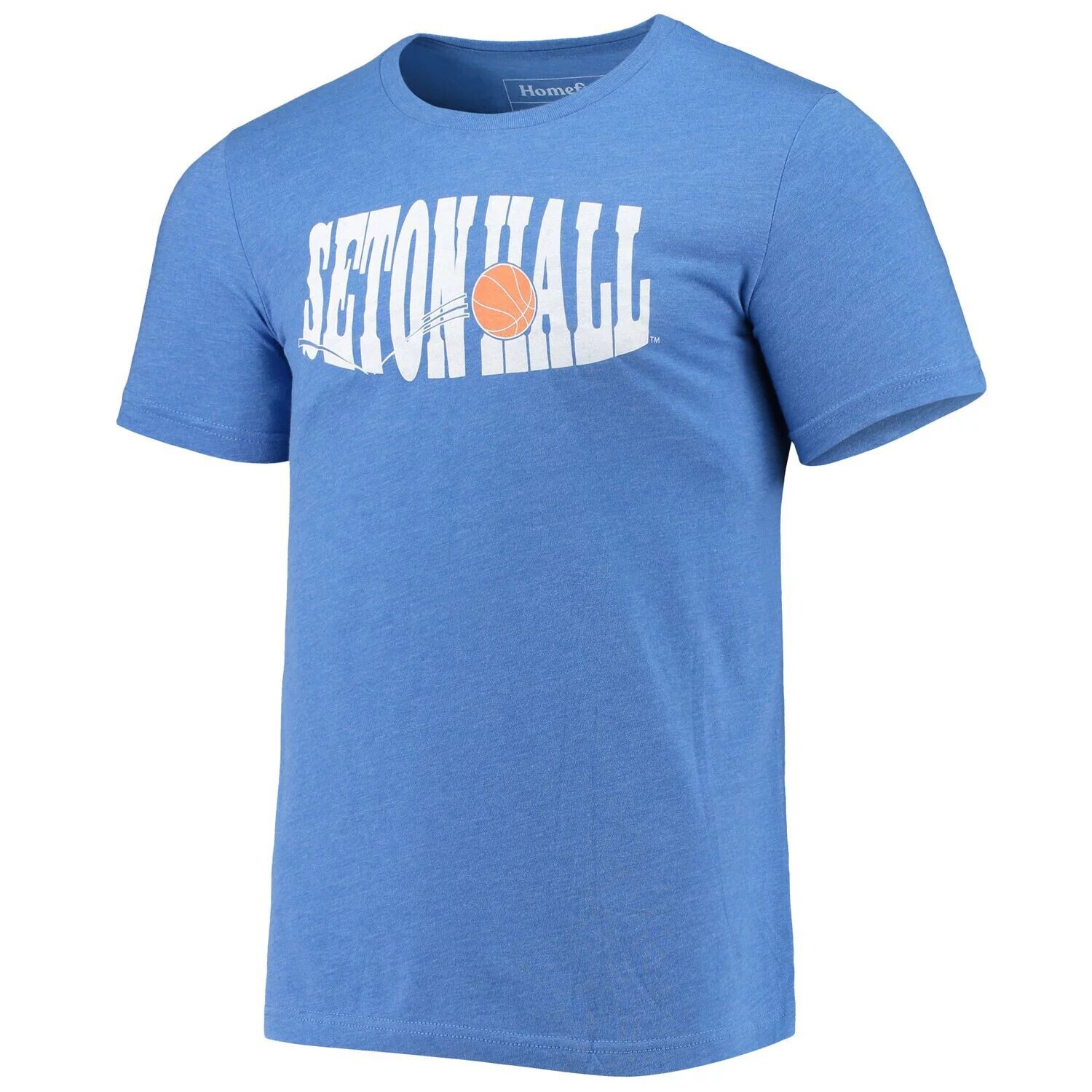 

Мужская винтажная баскетбольная футболка Homefield Heathered Blue Seton Hall Pirates
