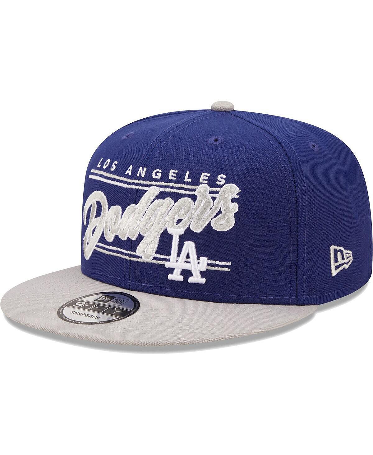 

Мужская регулируемая бейсболка с застежкой Royal, серая Los Angeles Dodgers Team Script 9FIFTY New Era