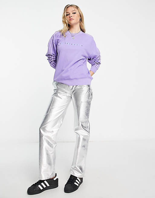

Фиолетовый свитшот adidas Originals Gothcore