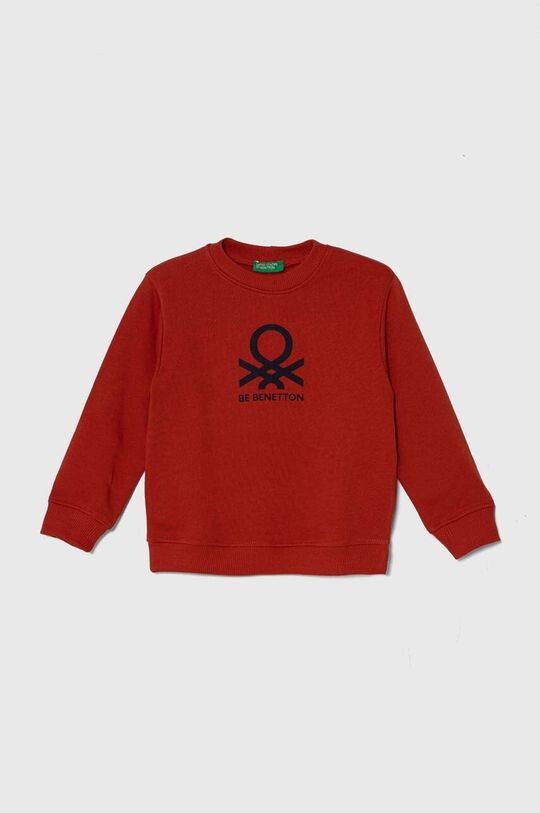 

United Colors of Benetton Детская хлопковая толстовка, красный