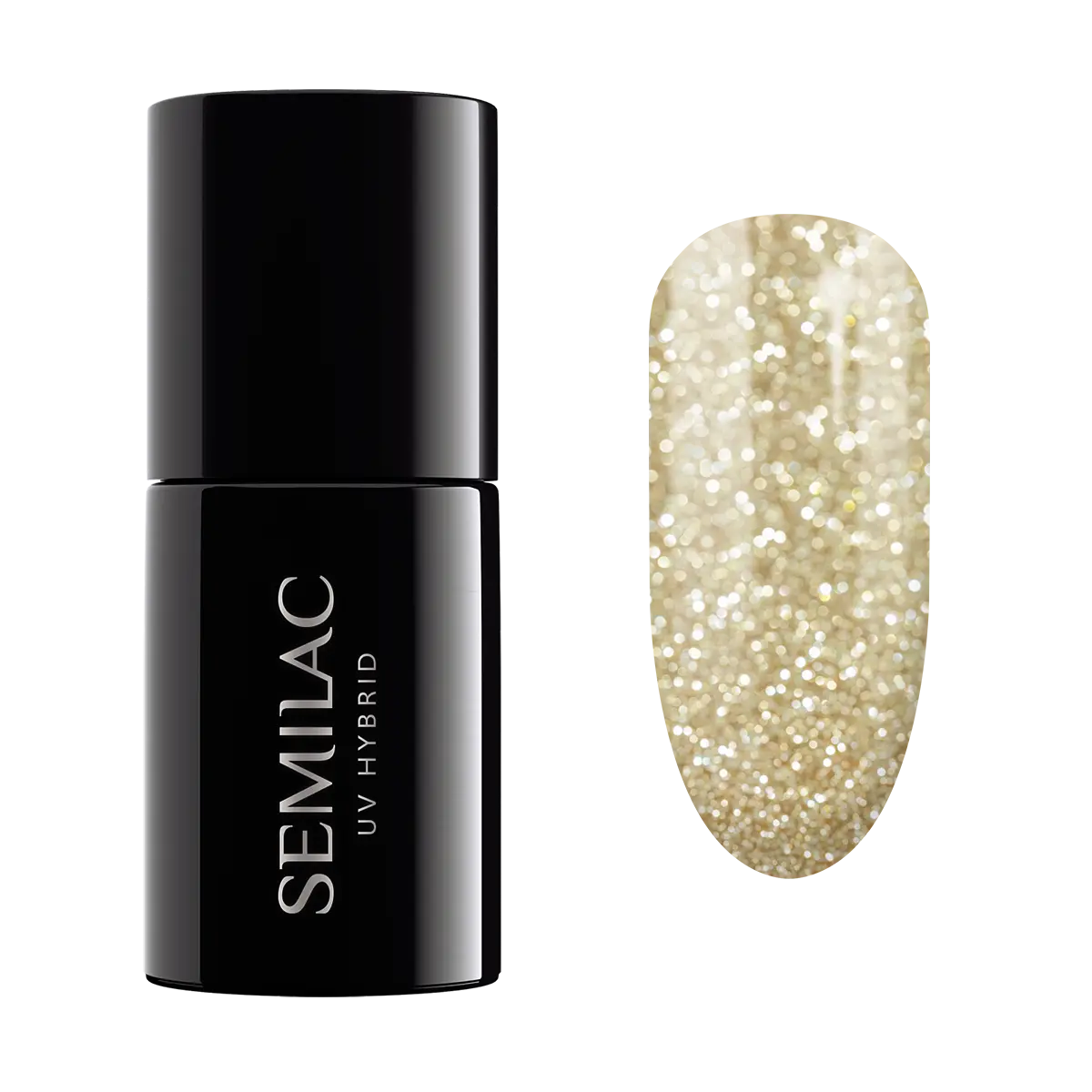 

Semilac UV Hybrid гибридный лак для ногтей, 260 Platinum Light Gold