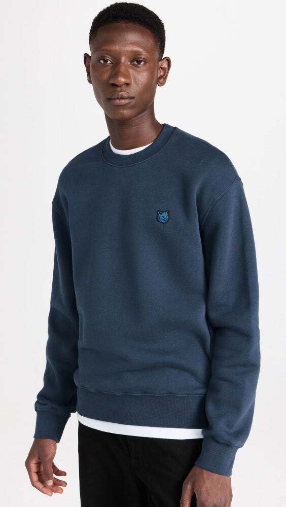 

Толстовка Maison Kitsune Tonal Fox Head Patch Comfort, синий