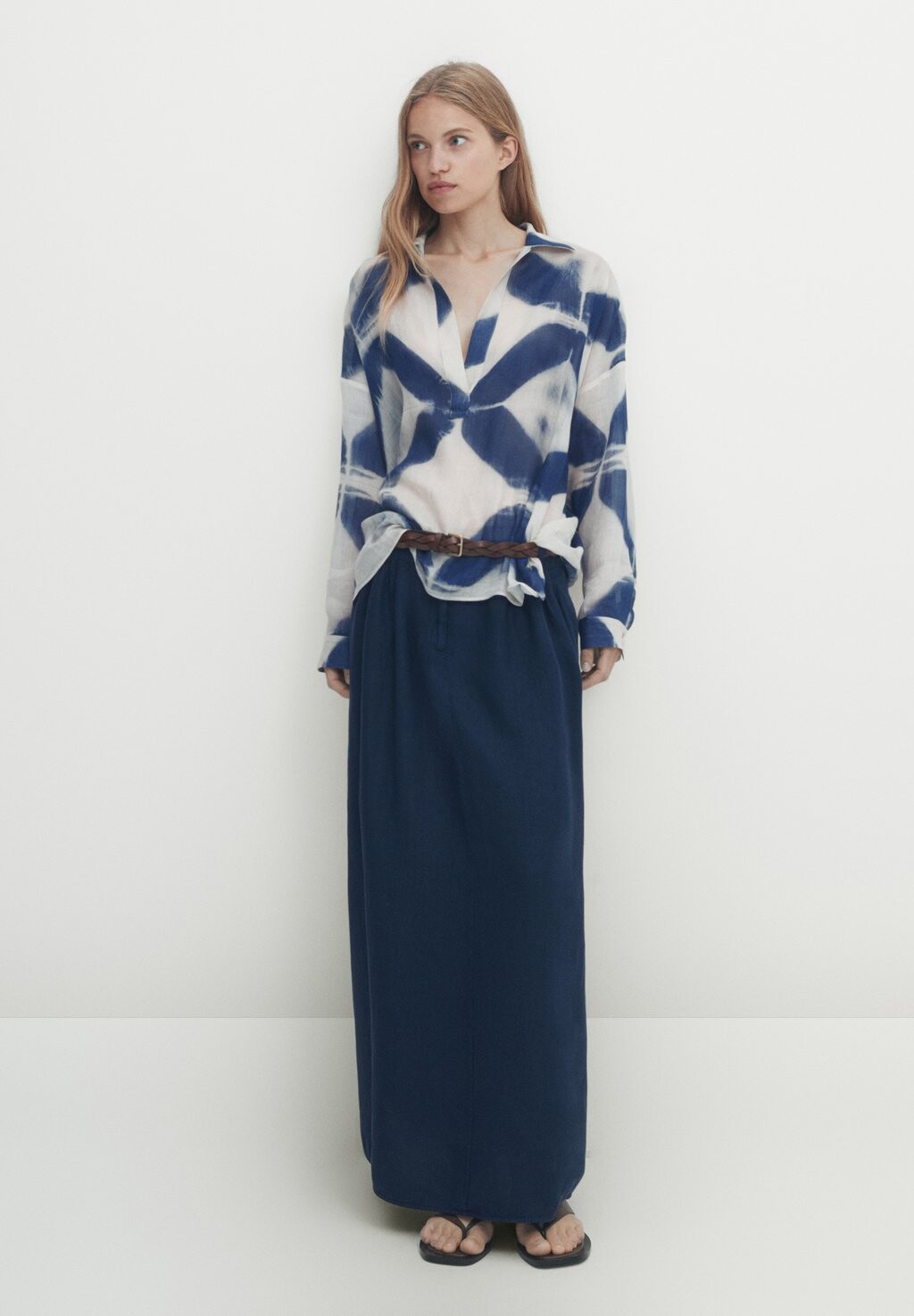

Блузка Massimo Dutti, синий