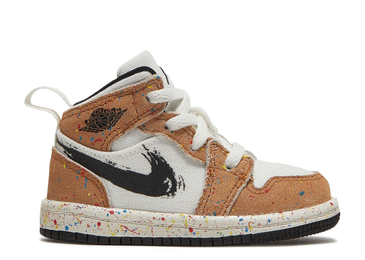 

Кроссовки Air Jordan Air Jordan 1 Mid Se Td 'Brushstroke Paint Splatter', белый