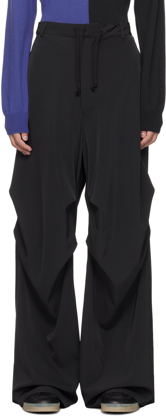 

Черные широкие брюки Mm6 Maison Margiela, цвет Black