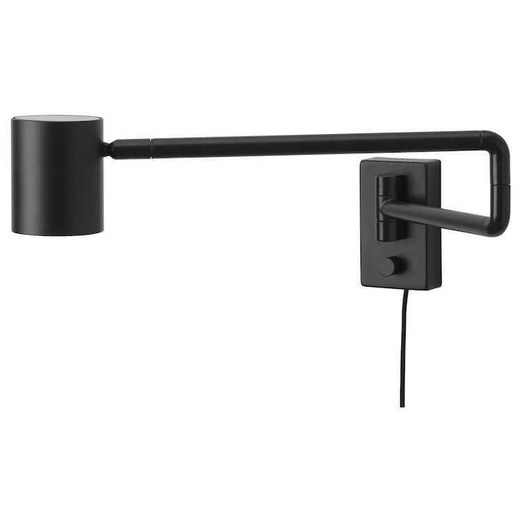 настенный светильник ikea hektar темно серый Настенный светильник Ikea NYMÅNE