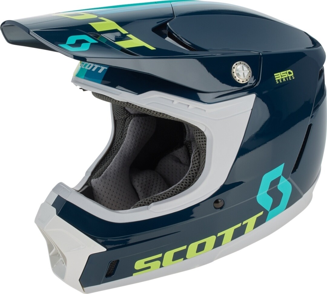 

Шлем Scott 350 Evo Plus Track с логотипом, синий/белый