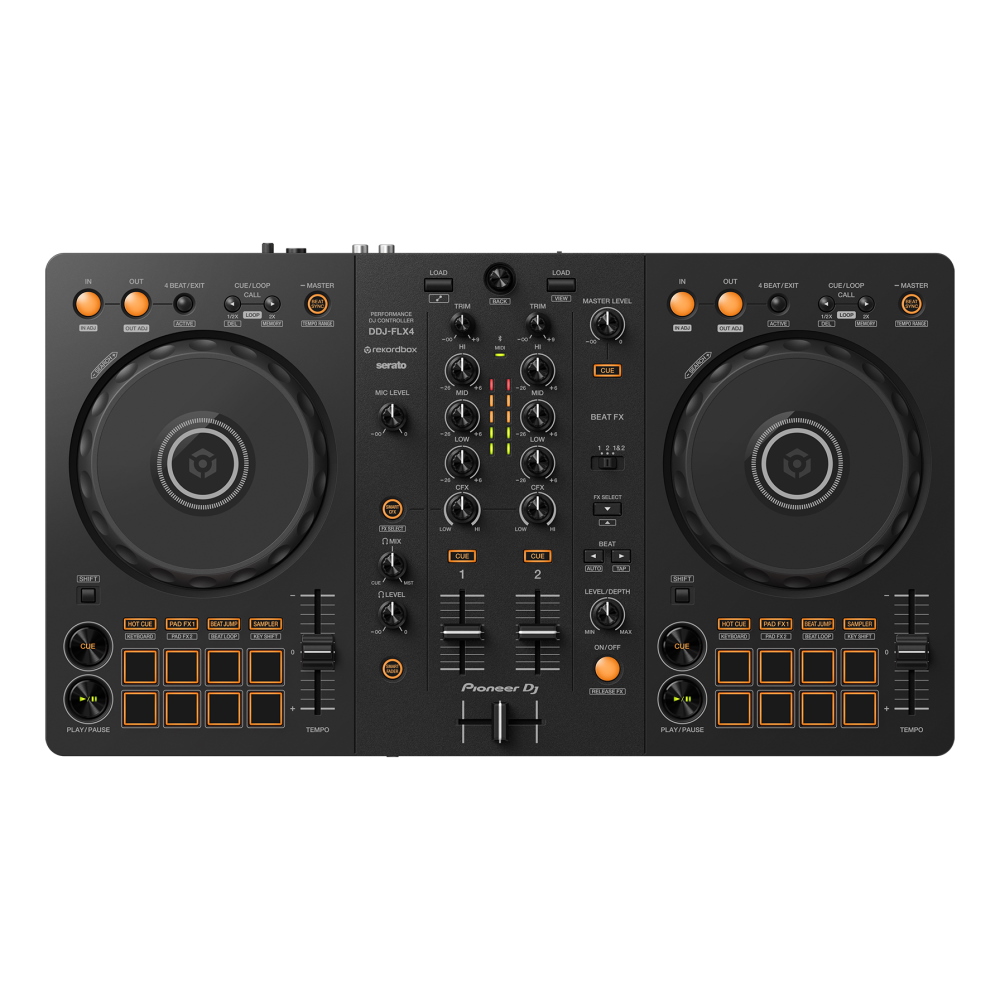 DJ-контроллер Pioneer DJ DDJ-FLX4 портативный midi dj контроллер icon xdj