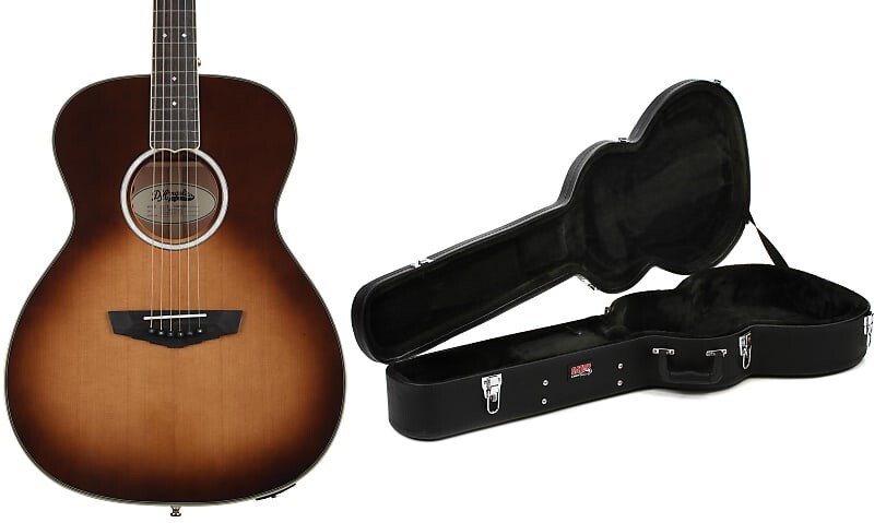 

D'Angelico Excel Tammany OM Электроакустическая гитара - Autumn Burst Bundle с Gator Economy Wood Case - Акустическая гитара размером с аудиторию D'Angelico + Gator DAEOMATBGP2=1 GWE-000AC=1